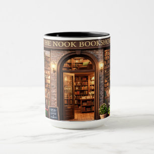 The Nook Book Vintage Buchhandlung Tasse