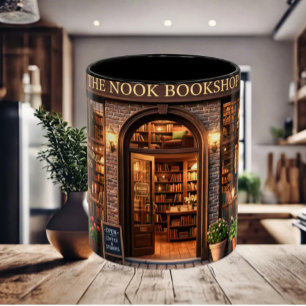 The Nook Book Vintage Buchhandlung Tasse