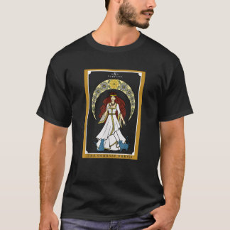 The Norse Goddess Freyja Tarot Card Pagan Cat Wicc T-Shirt