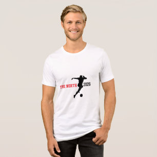 THE NORTH 2026 // LE NORD - Kanadischer Fußballfan Tri-Blend Shirt