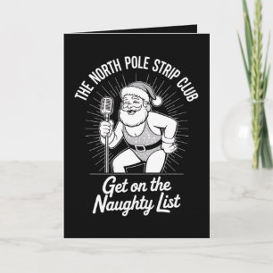 The North Pole Strip Club Weihnachtsfeier Karte