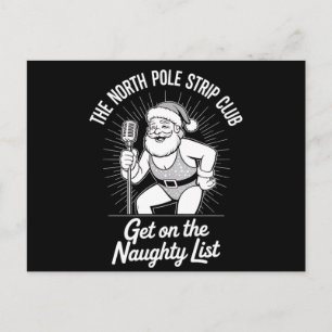 The North Pole Strip Club Weihnachtsfeier Postkarte