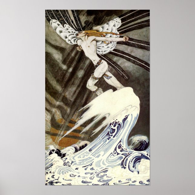 The North Wind Getting Weary Over The Sea Poster (Vorne)