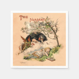 The Nursery Alice 1890 Vintage Wunderland Cover Serviette