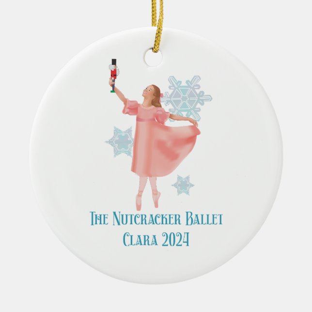 The Nutcracker 2024 - Clara Keramik Ornament (Vorne)