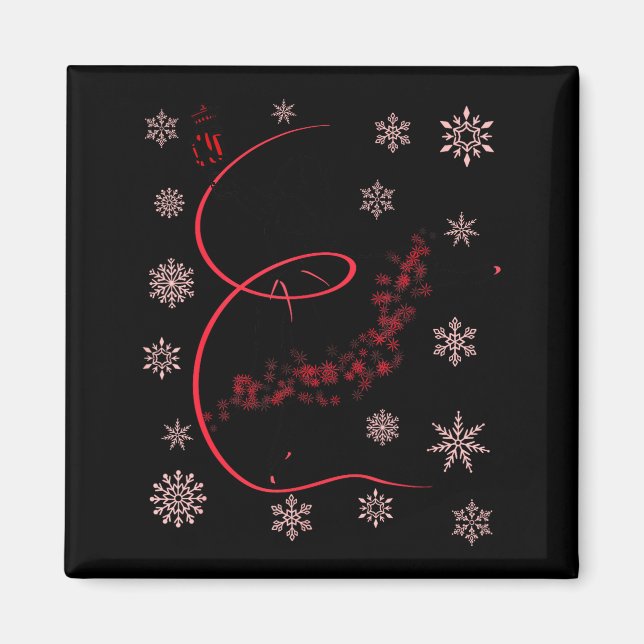 The Nutcracker Ballet And Clara Christmas Holiday  Magnet (Vorne)