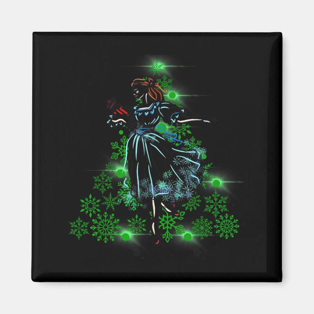 The Nutcracker Ballet And Clara Marie Christmas Tr Magnet (Vorne)