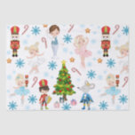 The Nutcracker Characters Clara Winter Christmas Seidenpapier<br><div class="desc">Das wunderschöne Ballett-Urlaubsprojekt dreht sich um die Nutcracker-Produktion. Dieses Design enthält berühmte Charaktere wie Clara, den Nutcracker, einen Spielzeugsoldaten, den Mouse King, die Snow Queen und die Zucker-Pflaumenfabrik. Weitere Haarfarben und Hautfarben sind für die Ballerinas verfügbar. Wenn Sie Änderungen wünschen, kontaktieren Sie mich bitte mit dem Chat-Button auf dieser Seite....</div>