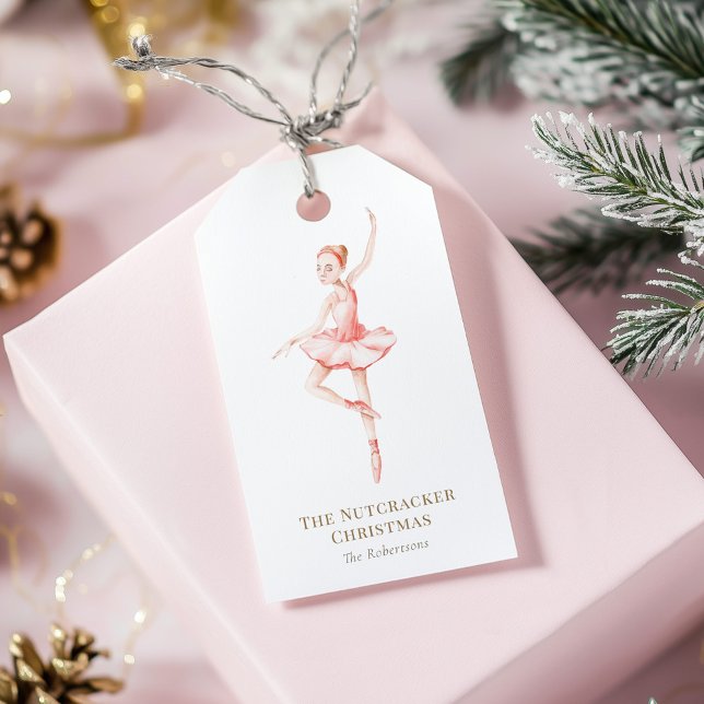 The Nutcracker Christmas Ballerina Gift Tag  Geschenkanhänger (Von Creator hochgeladen)