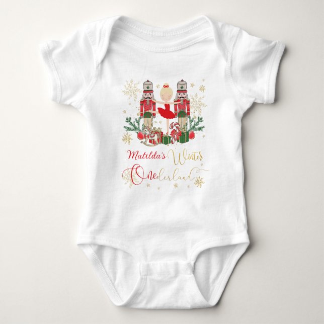 The Nutcracker Christmas Ballet Winter Onederland  Baby Strampler (Vorderseite)