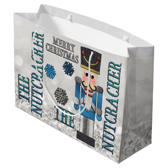 The Nutcracker Christmas GIFT BAG Große Geschenktüte (Rückseite Schrägansicht)