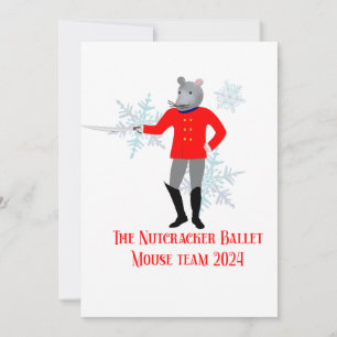 The Nutcracker - Mouse Team 2024 Einladung