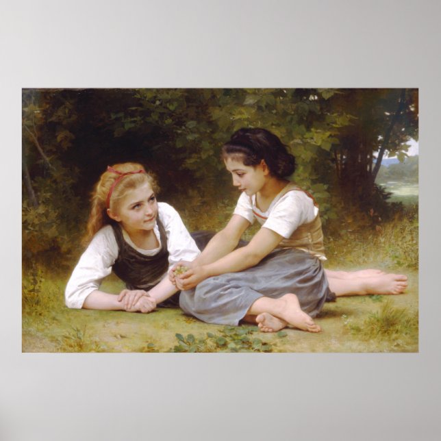 The Nutsammers 1882 William Bouguereau Poster (Vorne)