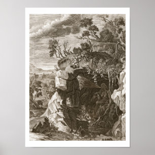 The Nymph Echo Change Into Sound, 1731 Poster