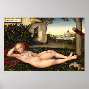 The Nymph - Lucas Cranach German Fine Art Poster