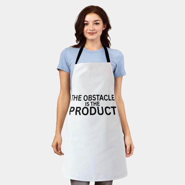 The Obstacle Is The Product Minimalist Work Apron Schürze (Getragen)