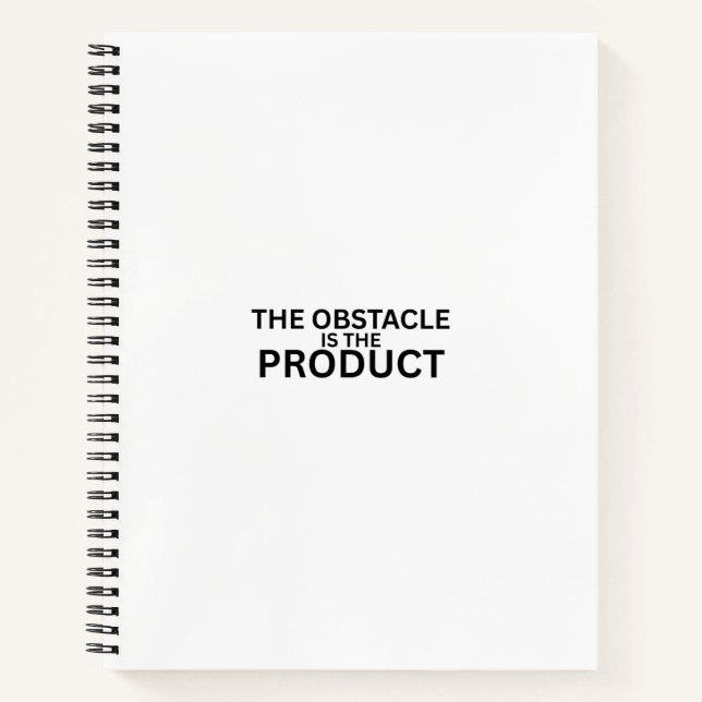 The Obstacle Is The Product Professional  Notizbuch (Vorderseite)