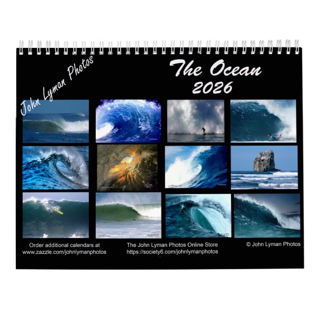 The Ocean 2026 Calendar Kalender (Rückseite)