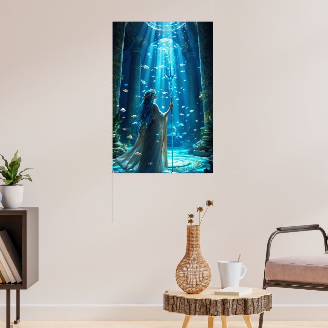 The Ocean Priestess: Guardian of the Deep Poster (Wohnzimmer 3)