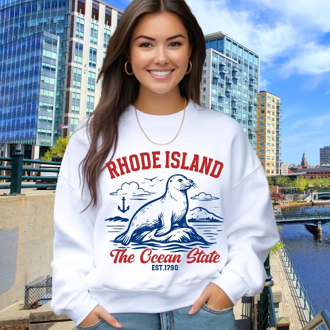 The Ocean State Seal – Rhode Island Gift Sweatshirt (Von Creator hochgeladen)