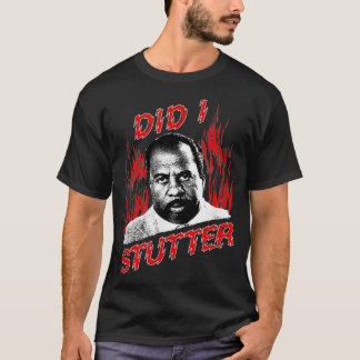 The Office Did I Stutter Flames  T-Shirt