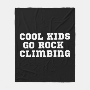 The Official Cool Kids Go Rock Climbing Fleecedecke