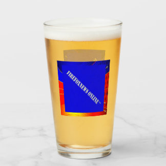 The Official FIREFOXNEWS ONLINE™ Beverage Glass Glas