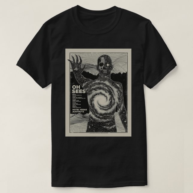 The Oh Sees Tour Art Classic T - Shirt (Design vorne)