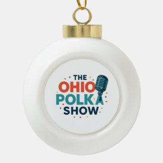 The OHIO Polka Show Snowflake Framed Ornament