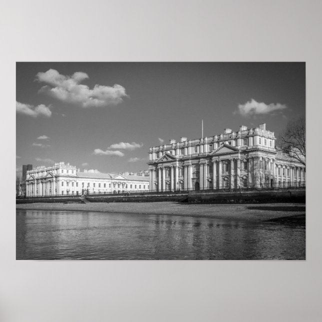 The Old Royal Naval Uni, Greenwich, England Poster (Vorne)