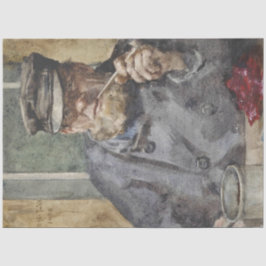 The Old Sea Dog (von Henry Scott Tuke) Seidenpapier