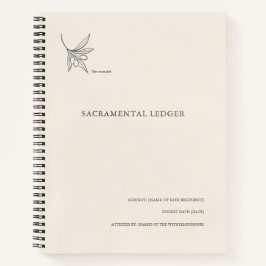 The Olive Branch- Minimalist Sacramental Notebook  Notizbuch