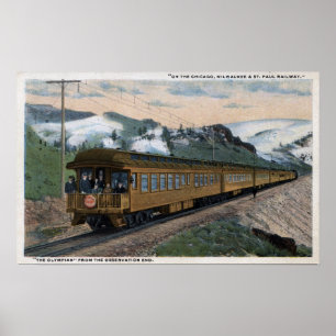 "The Olympian" Chicago, Milwaukee und St. Paul Poster