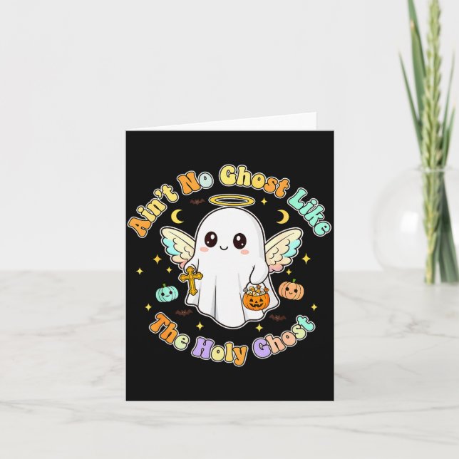 The Only Ghost I Know Is The Holy Ghost Halloween  Karte (Vorderseite)