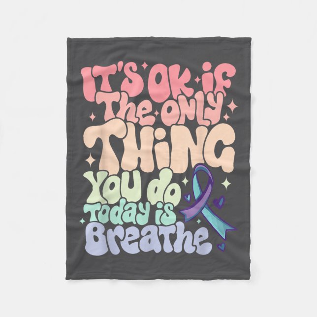 The Only Thing You Do Today Is Breathe Suicide Pre Fleecedecke (Vorderseite)
