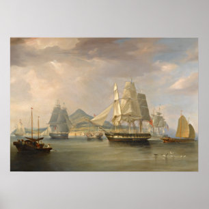 The Opium Ships by WJ Huggins poster 20"x28"