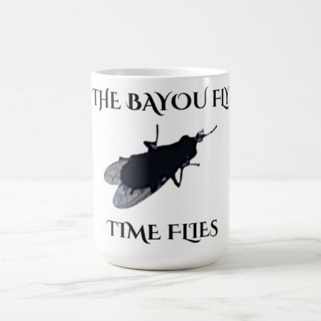 The Original Bayou Fly  Time Flies Kaffeetasse (Mittel)