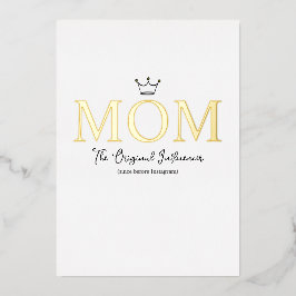 The Original Influencer Mom Folien Feiertagskarte