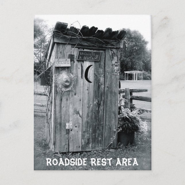 "The Outhouse" Postkarte (Vorderseite)