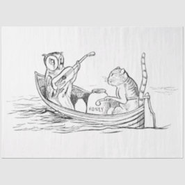 The Owl and the Pussycat (von Edward Lear) Seidenpapier