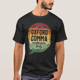 The Oxford Comma Preservation Society Wörterbuch V T-Shirt