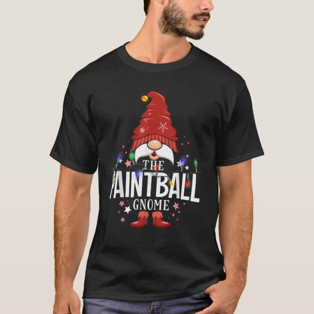 The Paintball Gnome Matching Family Christmas  T-Shirt (Vorderseite)