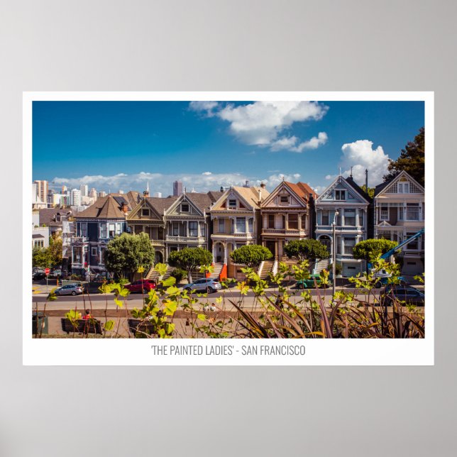 The Painted Ladys Houses, San Francisco, USA Poster (Vorne)