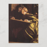 The Painter's Honeymoon - Lord Frederick Leighton Postkarte<br><div class="desc">The Painter's Honeymoon von Sir Frederick Leighton,  englischer Maler,  Bildhauer,  Illustrator & Autor (1830-1896) The Painter's Honeymoon - Oil on Leinwand - c1864</div>