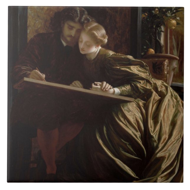 The Painter's Honeymoon (von Frederic Leighton) Fliese (Vorderseite)