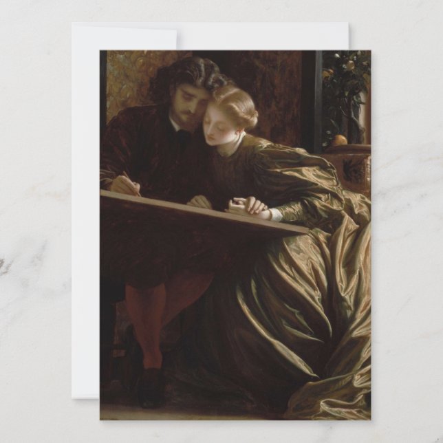 The Painter's Honeymoon (von Frederic Leighton) Karte (Vorderseite)