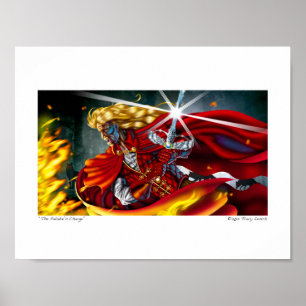 "The Paladin's Charge" - Plakat von Tracy Lesch