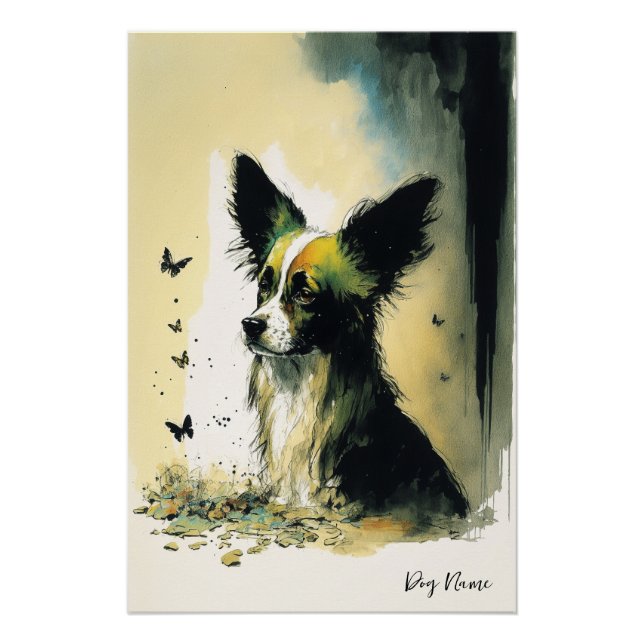 The Papillon Dog - Composition 001 Poster (Vorderseite)