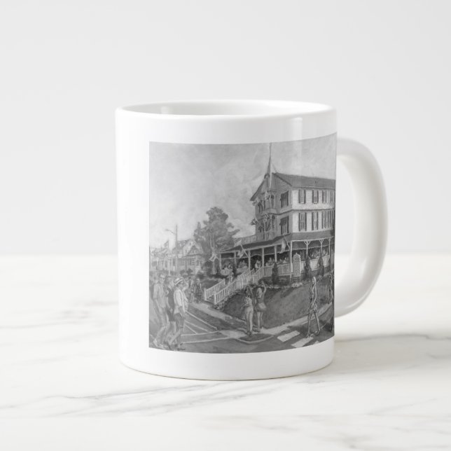 "The Parker House"-Malerei Jumbo-Tasse (Vorderseite Rechts)