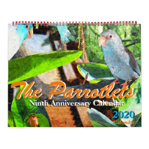 The Parrotlets 2020 Annual Fotografy Calendar Kalender